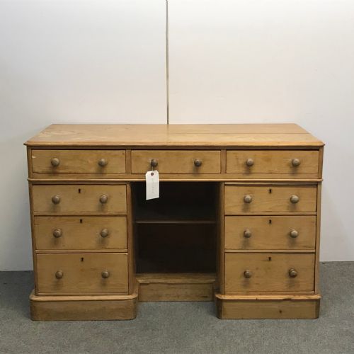 Large Victorian Pine Desk