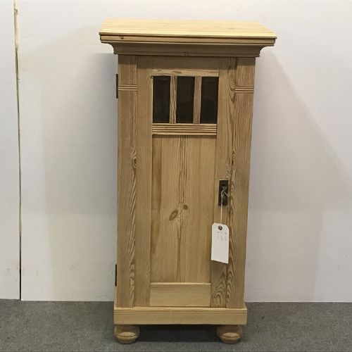 Small Partly Glazed Antique Bedside Cabinet