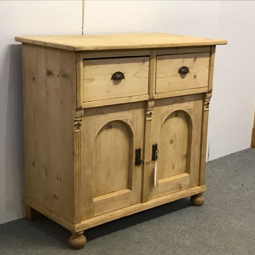 fig 1. ATTRACTIVE ANTIQUE PINE SIDEBOARD