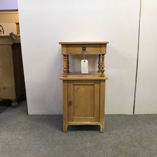 Antique Pine Bedside Cabinet