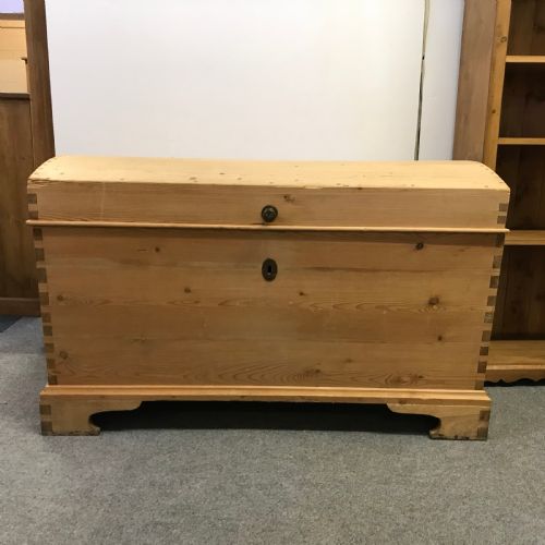 Large Antique Pine Linen Chest
