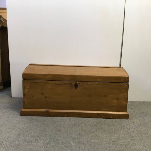 Small Old English Polished Pine Trunk