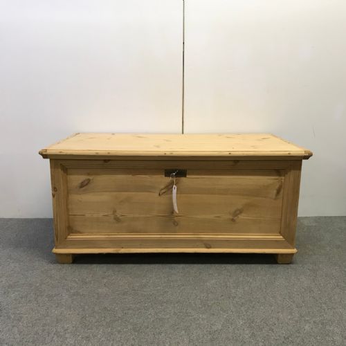 Antique Pine Flat Top Linen Chest