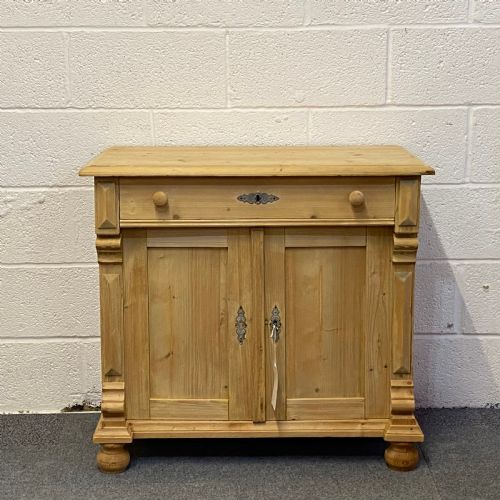 Small Antique Pine Dresser Base