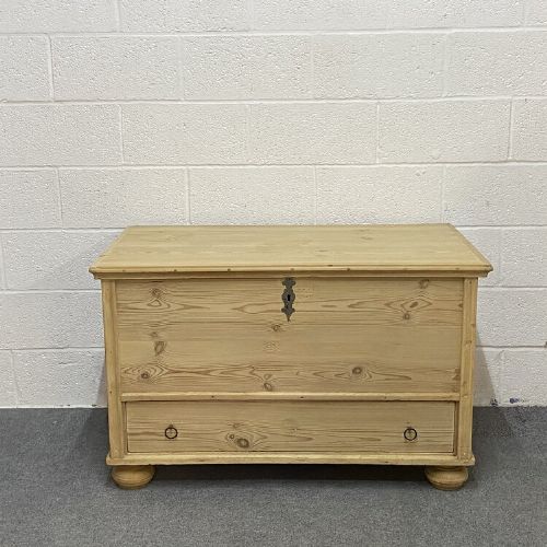 Large Antique Pine Mule Chest