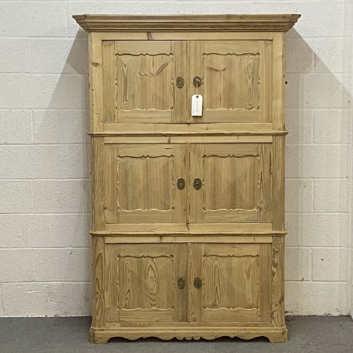 Large Antique Campaign Cupboard