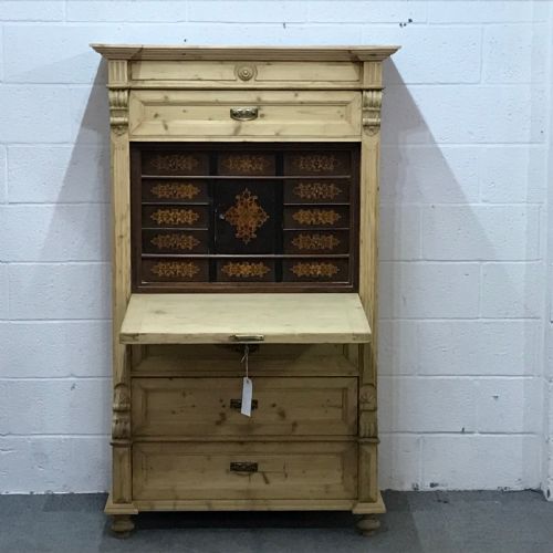 fig 1. Antique Pine Secretaire