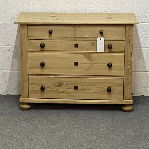 Lovely Old Pine Two Over Three Chest of Drawers