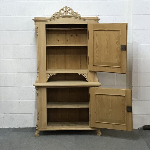 fig 1. Decorative Antique Pine Cupboard