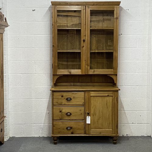 Magnificent Edwardian Pine Glazed Dresser