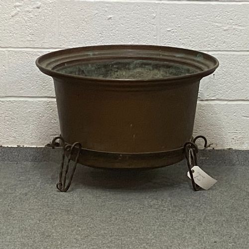 Antique Copper Cauldron