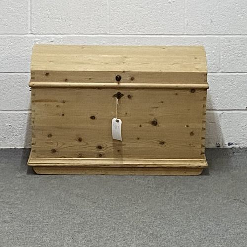 Antique Pine Domed Chest
