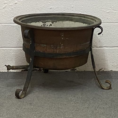Antique Copper Cauldron