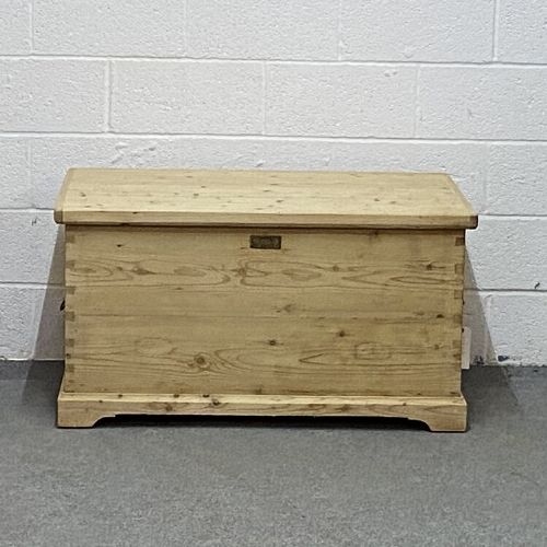 Large Old Pine Blanket Box