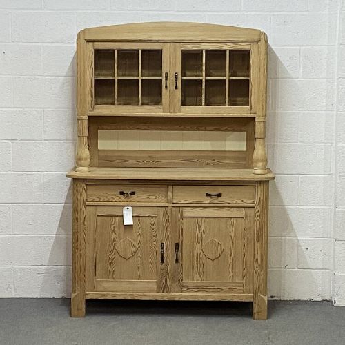 Lovely Old Pine Partly Glazed Dresser