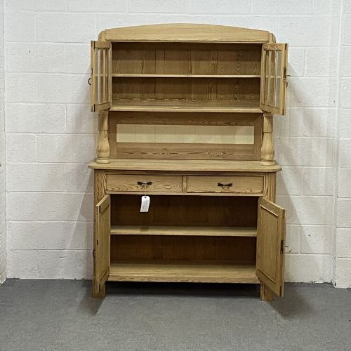 fig 1. Lovely Old Pine Partly Glazed Dresser