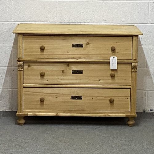 Large Old Pine Chest of Drawers