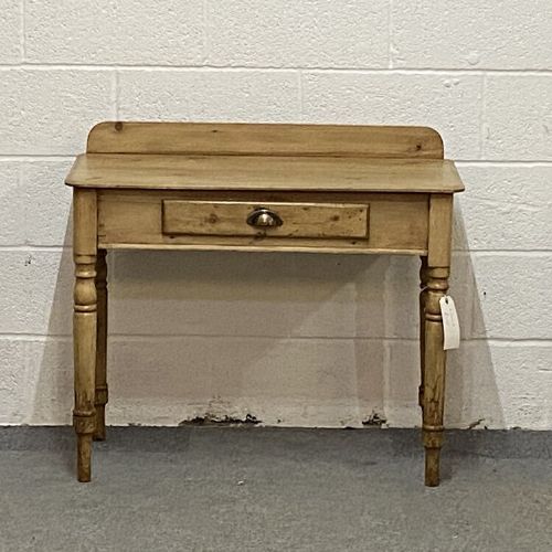Old Pine Side Table with Drawer