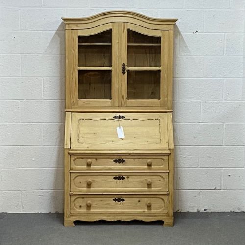 Antique Pine Part Glazed Secretaire