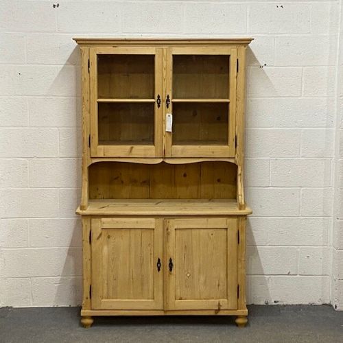 Large Antique Pine Farmhouse Dresser