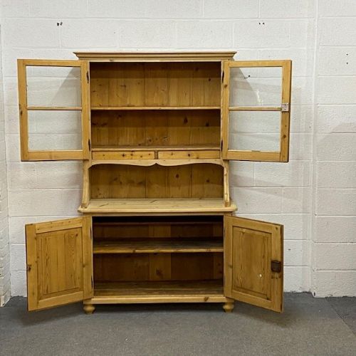 fig 1. Large Antique Pine Farmhouse Dresser