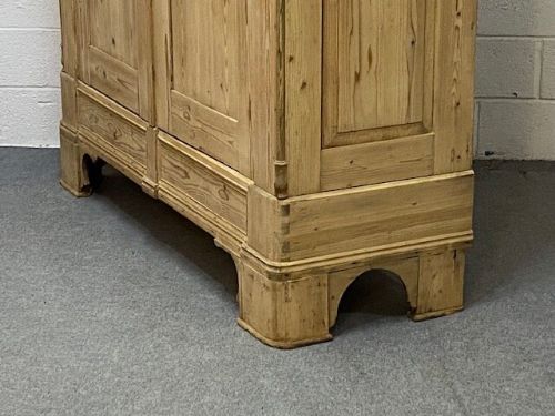 fig 2. Beautiful Ornate Mid 1800's Double Pine Wardrobe (Dismantles)