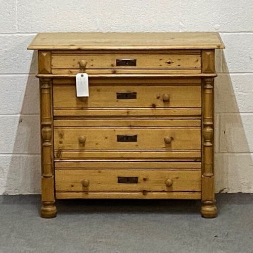 Waxed Old Pine Chest of Drawers C.1920