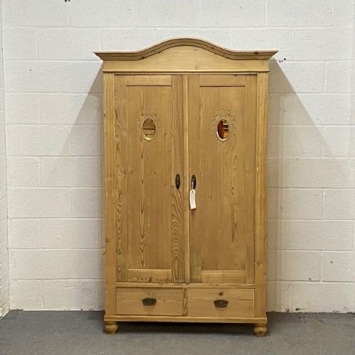 Small Double Pine Armoire