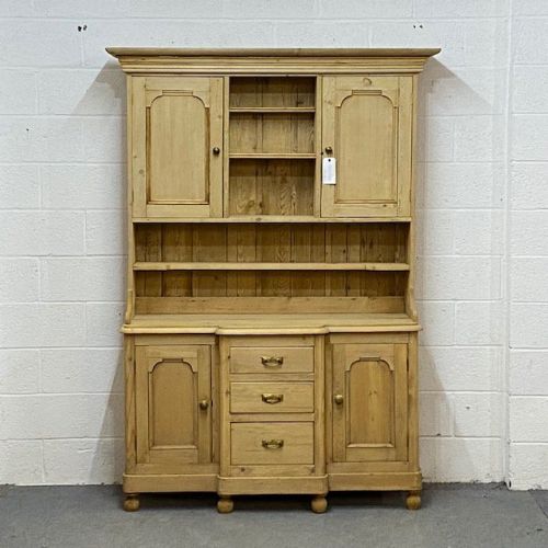 English Victorian Pine Farmhouse Dresser