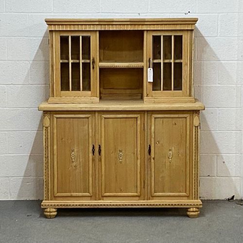 Antique Pine Partly Glazed Dresser