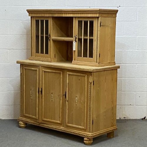 fig 2. ANTIQUE PINE PARTLY GLAZED DRESSER