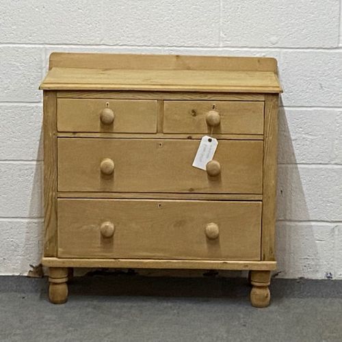 Small Edwardian Pine Chest of Drawers