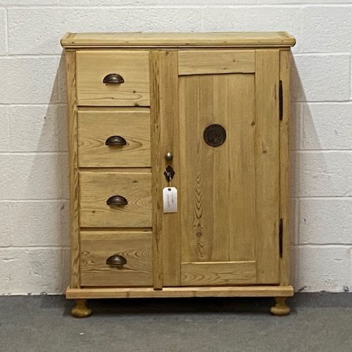Attractive 19th Century Farmhouse Larder Cupboard
