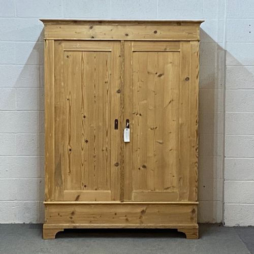 Old Pine Double Wardrobe C.1920 (Dismantles)