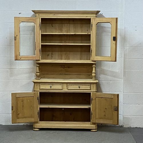 fig 1. A VERY TALL OLD FRENCH DISPLAY TOP DRESSER C.1900
