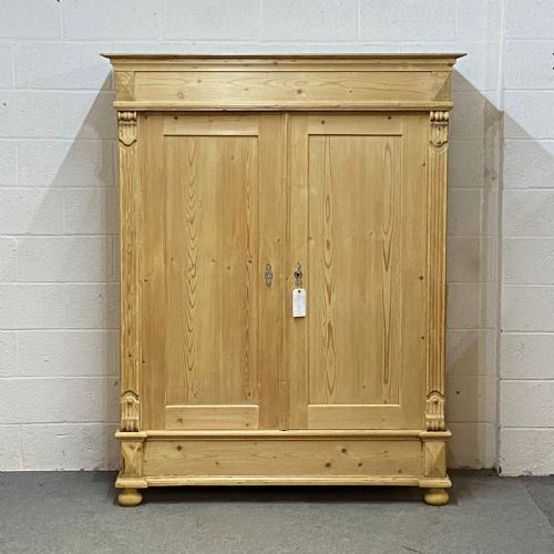 Antique Double Pine Wardrobe C.1890 (Dismantles)