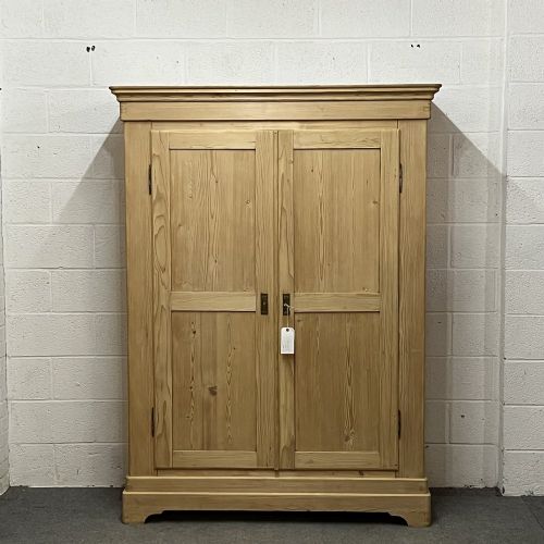 19th French Double Pine Wardrobe (Dismantles)