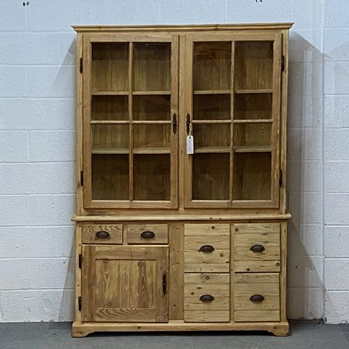 Old English Pine Shop Display Dresser