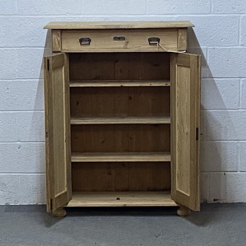 fig 1. ANTIQUE PINE STORAGE CUPBOARD