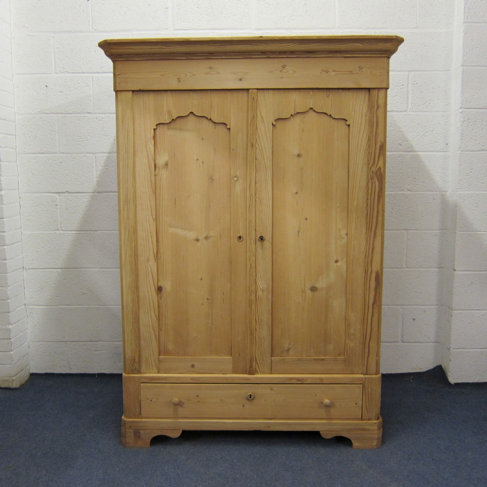 Small antique pine wardrobe which dismantles 