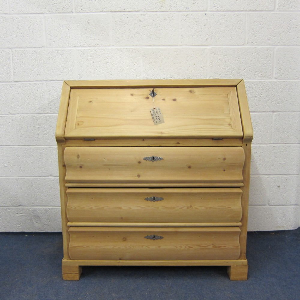 Old pine bureau - Secretaire base - desk