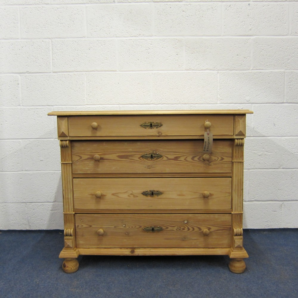 Antique pine chest of drawers