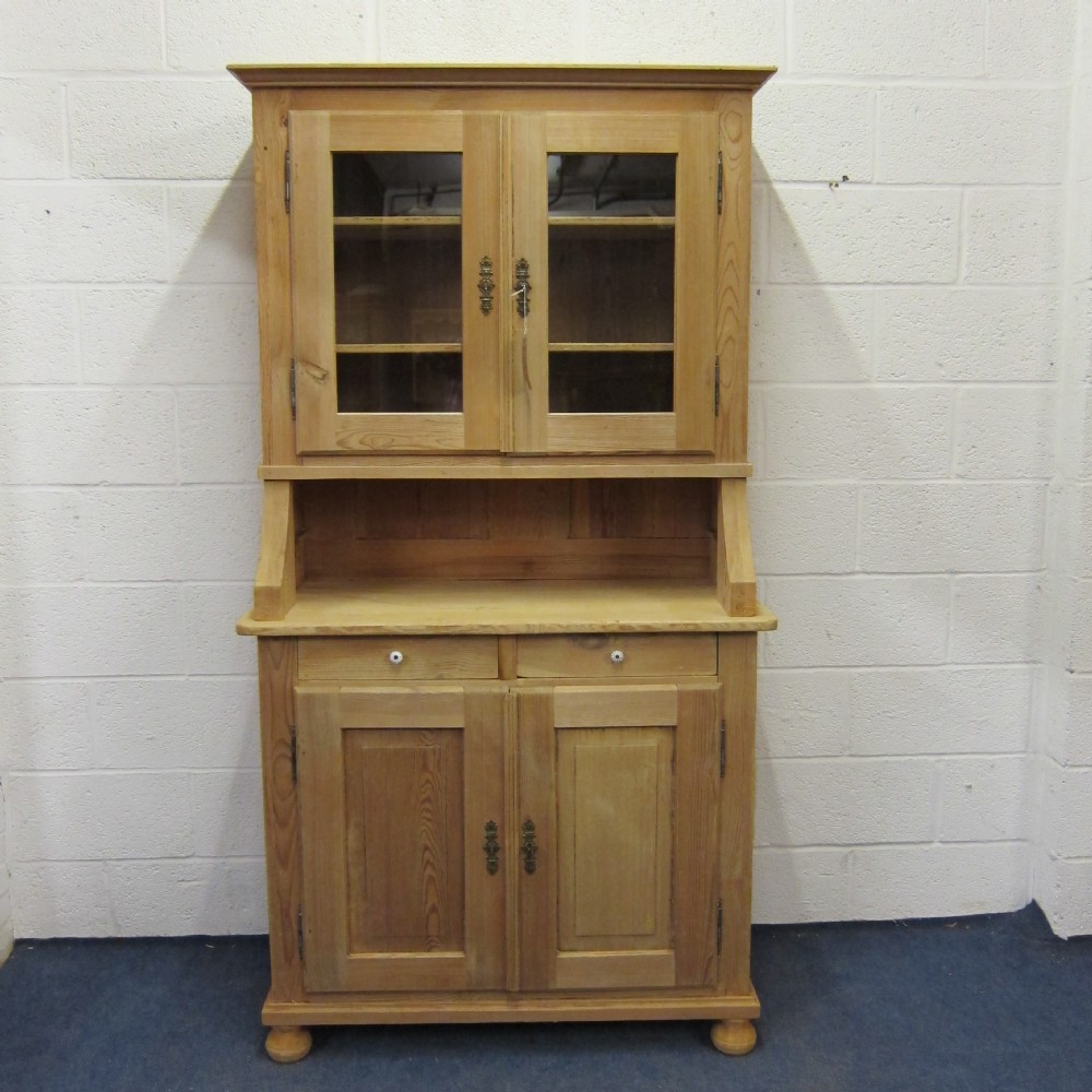 Glazed antique pine dresser 
