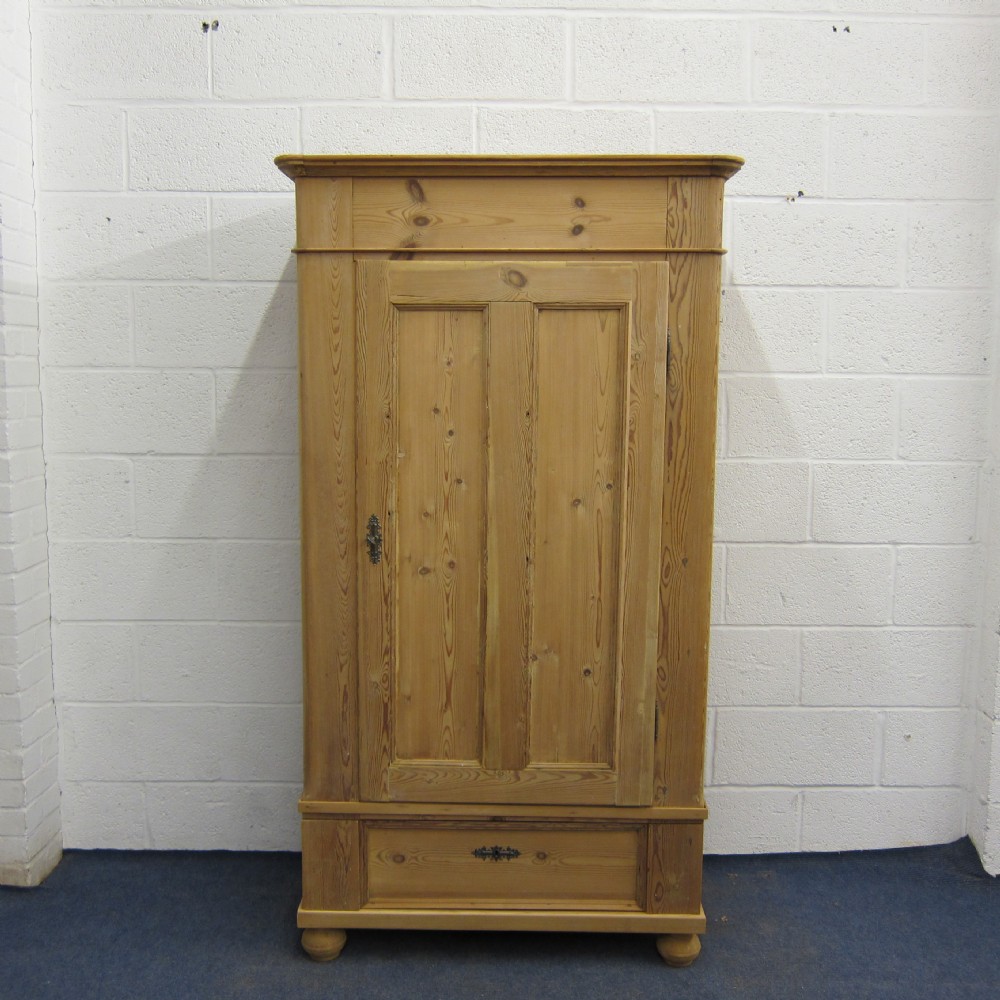 Large antique pine cupboard - small wardrobe