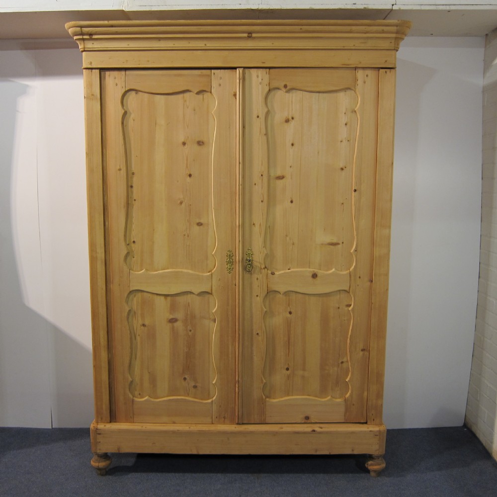 Antique Pine Storage Cupboard and Wardrobe 
