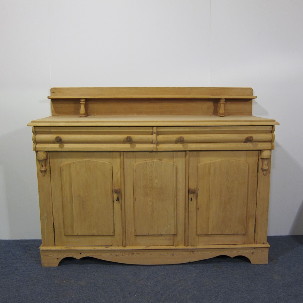 Large Victorian pine sideboard