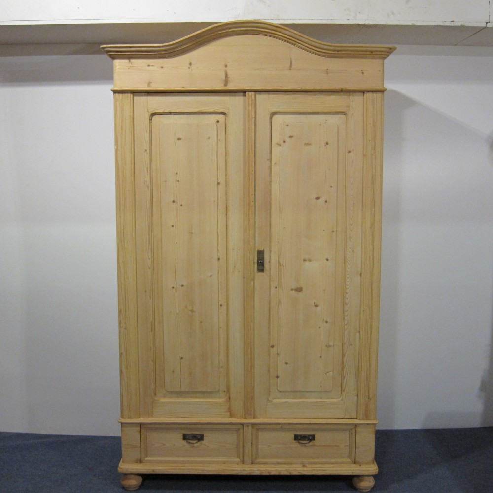 Arched antique pine wardrobe - dismantles