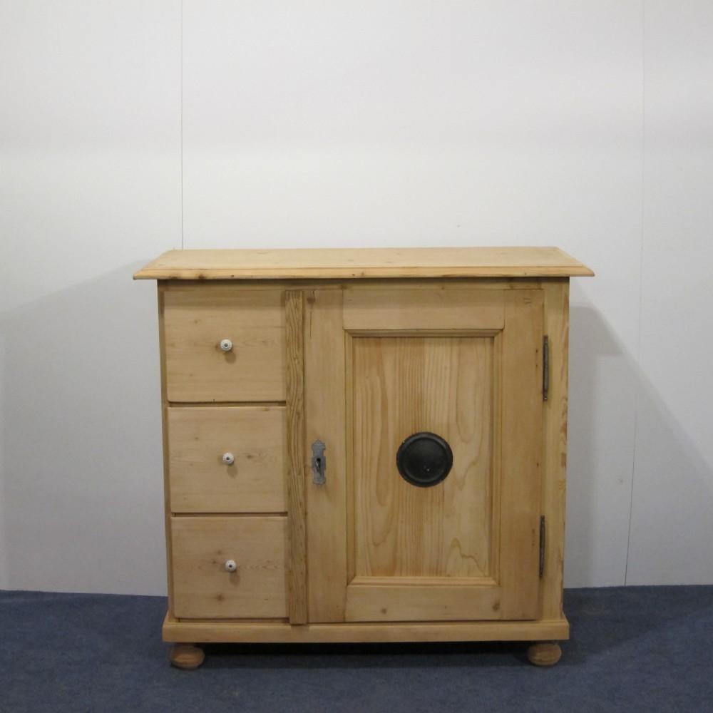 Small antique pine larder cupboard