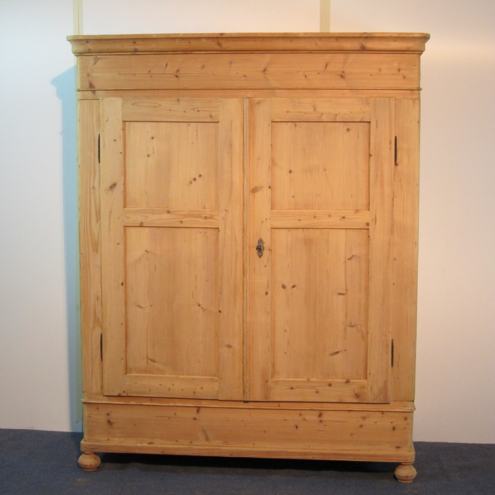 Large old pine wardrobe which dismantles for delivery