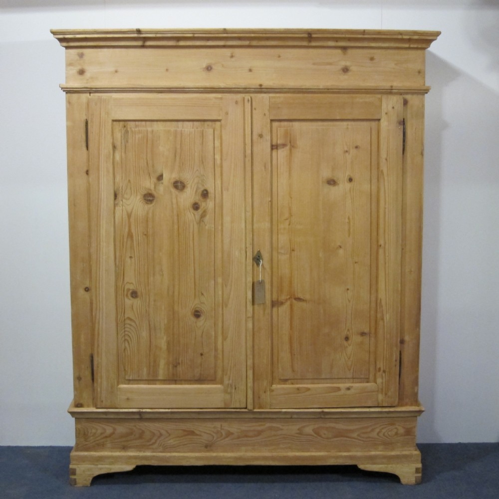 Large antique pine wardrobe which dismantles